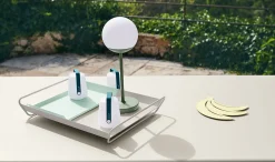 Clearance Lampe Exterieur Sans Fil Rechargeable Balad Led Plastique Bleu Plastique & Metal Bleu/ H 13,5 Cm - Set De 3 - Unisexe Luminaires D'extérieur