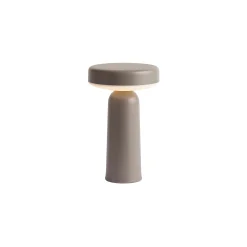 Online Lampe Exterieur Sans Fil Rechargeable Ease Plastique Beige / O 13 X H 21,5 Cm - Unisexe Luminaires D'extérieur