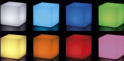 Flash Sale Lampe Exterieur Sans Fil Rechargeable Cubo Led Rgb Plastique / Tabouret Lumineux - Unisexe Luminaires D'extérieur