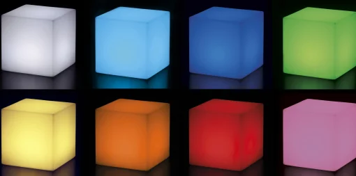 Flash Sale Lampe Exterieur Sans Fil Rechargeable Cubo Led Rgb Plastique / Tabouret Lumineux - Unisexe Luminaires D'extérieur