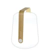 New Lampe Exterieur Sans Fil Rechargeable Balad Bamboo Plastique Bois Naturel Plastique & Bois/ H 25 Cm - Usb - Unisexe Luminaires D'extérieur