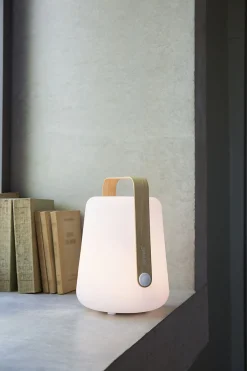 New Lampe Exterieur Sans Fil Rechargeable Balad Bamboo Plastique Bois Naturel Plastique & Bois/ H 25 Cm - Usb - Unisexe Luminaires D'extérieur