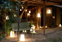 New Lampe Exterieur Sans Fil Rechargeable Balad Bamboo Plastique Bois Naturel Plastique & Bois/ H 25 Cm - Usb - Unisexe Luminaires D'extérieur