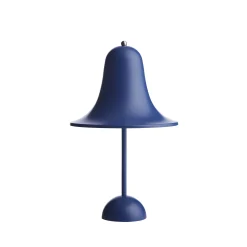 New Lampe Sans Fil Rechargeable Pantop Portable Led Plastique Bleu / Verner Panton (1980) - Unisexe Luminaires Iconiques