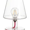 Outlet Lampe Sans Fil Rechargeable Transloetje Plastique Transparent / Led - O 16 X H 25 Cm - Unisexe Lampes Sans Fil