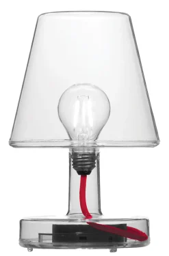 Outlet Lampe Sans Fil Rechargeable Transloetje Plastique Transparent / Led - O 16 X H 25 Cm - Unisexe Lampes Sans Fil