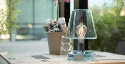 Outlet Lampe Sans Fil Rechargeable Transloetje Plastique Transparent / Led - O 16 X H 25 Cm - Unisexe Lampes Sans Fil