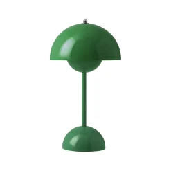 Online Lampe Sans Fil Rechargeable Flowerpot Vp9 Plastique Vert / O 16 X H 29 Cm - Verner Panton, 1968 - Unisexe Lampes Sans Fil