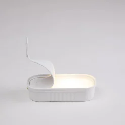 Store Lampe Sans Fil Rechargeable Daily Glow - Sardine Led Plastique / Resine - O 11.5 X H 24,5 Cm / Usb - Unisexe Dessous De Plat
