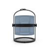 New Lampe Solaire D'extérieur La Lampe Petite Led Metal Tissu Bleu Noir Tissu Bleu Royal / Hybride & Connectee - Structure Charbon - Unisexe Led