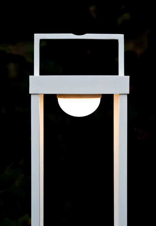 Flash Sale Lampe Solaire D'extérieur La Lampe Parc M Metal Verreled / Hybride & Connectee - Dock Usb - H 40 Cm - Unisexe Lampes Sans Fil