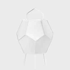 Cheap Lampe Solaire D'extérieur La Lampe Couture Small Tissu/ Hybride & Connectee - O 28 X H 37 Cm - Unisexe Lampes De Sol