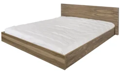 Cheap Lit Double Bedpost Bois Naturel / King Size - 180 X 200 Cm - Unisexe Lits