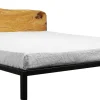 New Lit Double Old Times Metal Bois Naturel / 162 X 210 Cm - Unisexe Lits