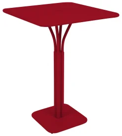 Sale Mange-Debout Luxembourg Metal Rouge / 80 X 80 X H 105 Cm - Unisexe Tables Hautes Et Bars D'extérieur