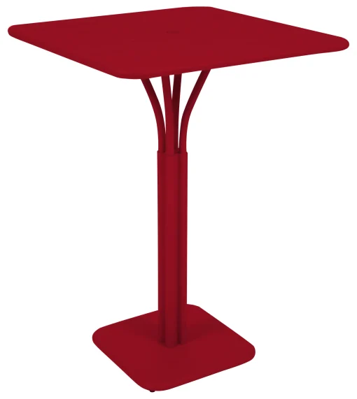 Sale Mange-Debout Luxembourg Metal Rouge / 80 X 80 X H 105 Cm - Unisexe Tables Hautes Et Bars D'extérieur