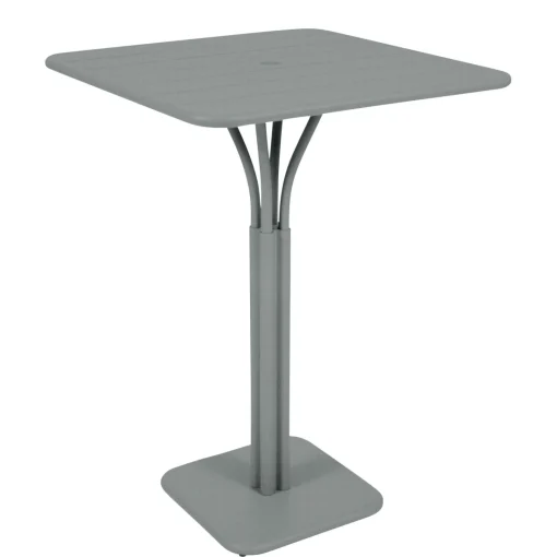 Discount Mange-Debout Luxembourg Metal Gris / 80 X 80 X H 105 Cm - Unisexe Tables Hautes Et Bars D'extérieur