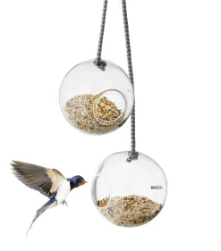 Cheap Mangeoire A Oiseaux  Verre/ Lot De 2 - O 10 Cm - Unisexe Déco Et Accessoires De Jardin