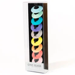 Cheap Marque-Verre Chic Glass Rainbow Plastique/ Set De 9 - Unisexe Autour Du Vin