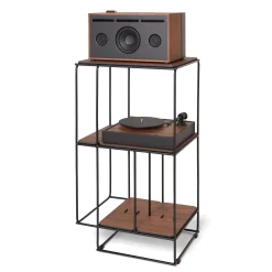 Best Sale Meuble Acoustique Lines Bois Naturel / Pour Materiel Audio - 50 X 88 X P 39 Cm (Horizontal Ou Vertical) - Unisexe Meubles De Rangement