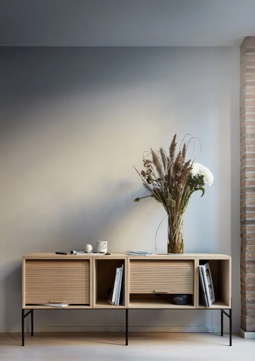 New Meuble Tv Hifive Bois Naturel / Meuble Tv - L 150 X H 65 Cm - Unisexe Meubles Tv