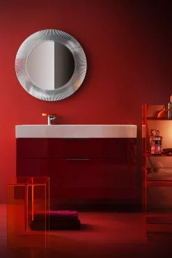 Store Miroir Lumineux All Saints Plastique Transparent Led / O 78 Cm - Unisexe Luminaires De Salle De Bains