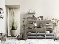 Online Montant Mural String® Outdoor Gris Argent Metal /- H 50 X P 30 Cm - A L'Unite - Unisexe Déco Et Accessoires De Jardin