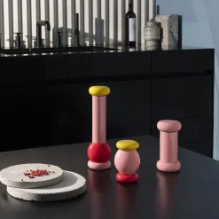 New Moulin A Epices / By Ettore Sottsass - H 23 Cm Bois/ 100 Values Collection - Unisexe Terrasses Et Balcons