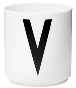 Best Sale Mug A-Z Ceramique / Porcelaine - Lettre V - Unisexe Tasses Et Mugs