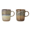 Outlet Mug Dahlia Ceramique/ Set De 2 - Gres - Unisexe Tasses Et Mugs
