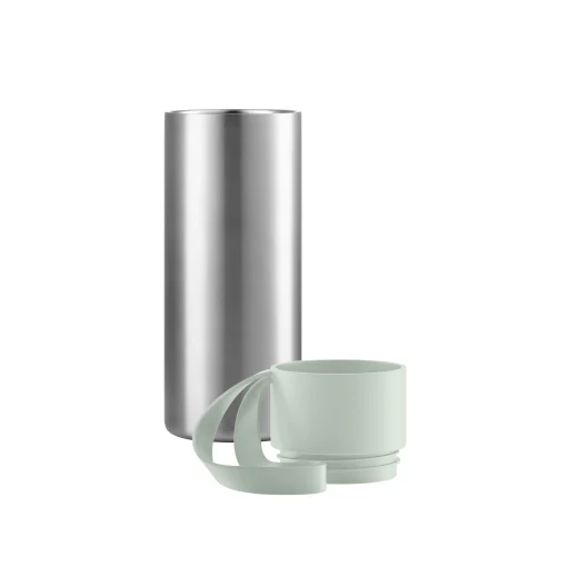 Flash Sale Mug Isotherme To Go Cup Metal Vert /Avec Couvercle - 0,35 L - Unisexe Gourdes Et Thermos