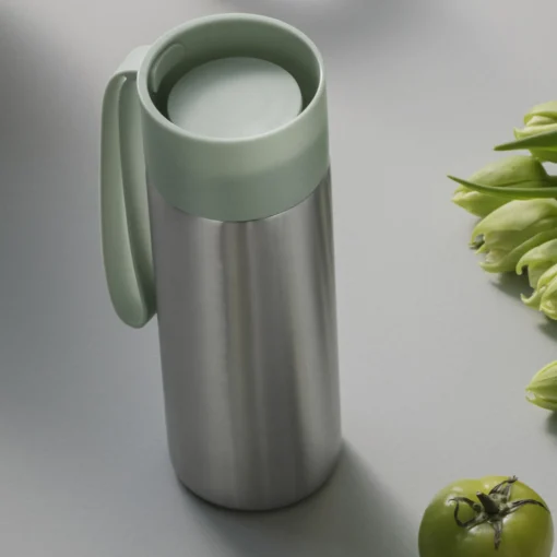 Flash Sale Mug Isotherme To Go Cup Metal Vert /Avec Couvercle - 0,35 L - Unisexe Gourdes Et Thermos