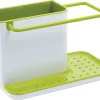 Sale Organiseur D'Evier Caddy Plastique Vert - Unisexe Nettoyage Et Rangement
