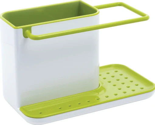 Sale Organiseur D'Evier Caddy Plastique Vert - Unisexe Nettoyage Et Rangement
