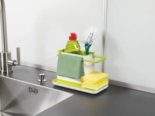 Sale Organiseur D'Evier Caddy Plastique Vert - Unisexe Nettoyage Et Rangement