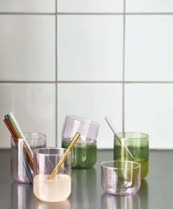 Shop Paille En Verre Sip Cocktail Verre/ Set De 6 - L 14 Cm - Unisexe Autour Du Vin