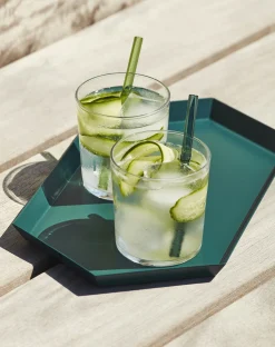 Shop Paille En Verre Sip Cocktail Verre/ Set De 6 - L 14 Cm - Unisexe Autour Du Vin