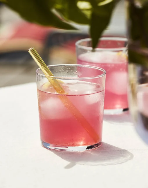 Shop Paille En Verre Sip Cocktail Verre/ Set De 6 - L 14 Cm - Unisexe Autour Du Vin
