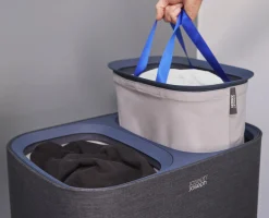 Fashion Panier A Linge Tota Plastique/ 90 Litres - 2 Bacs Avec Sacs Transportables - Unisexe Accessoires Salle De Bains