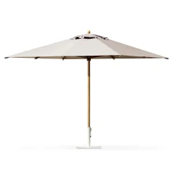 Sale Parasol Classic Tissu Bois Blanc / 300 X 300 Cm - Bois - Unisexe Parasols