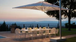 Outlet Parasol Deporte Shade Pro Metal Blanc / 323 X 303 Cm - Unisexe Parasols