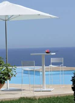 Best Parasol Shade Metal Tissu / Pied Central - 300 X 300 Cm - Unisexe Parasols