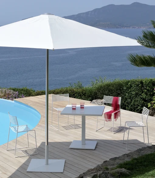 Best Parasol Shade Metal Tissu / Pied Central - 300 X 300 Cm - Unisexe Parasols