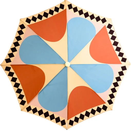 Clearance Parasol The Amalfi Tissu Bois Rose Multicolore / O 230 Cm - Unisexe Parasols