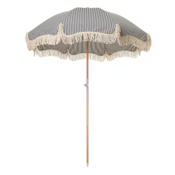 Store Parasol The Premium Beach Tissu Bois Bleu / O 180 Cm - Inclinable - Unisexe Parasols