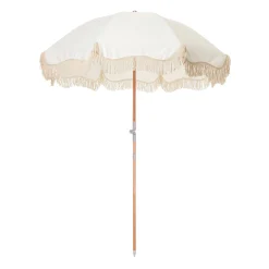 Best Parasol The Premium Beach Tissu Bois Blanc / O 180 Cm - Inclinable - Unisexe Parasols