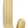 Flash Sale Patere Curve Bois Naturel / H 17,7 Cm - Unisexe Portemanteaux Patères Portants