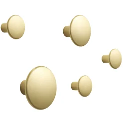Fashion Patere The Dots Metal Or Metal / Set De 5 - Unisexe Portemanteaux Patères Portants