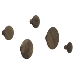 Clearance Patere The Dots Wood Bois Naturel / Xsmall - O  6,5 Cm - Unisexe Portemanteaux Patères Portants