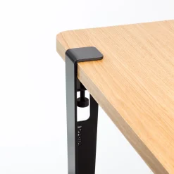 New Pied Avec Fixation Etau Metal Noir / H 75 Cm - Pour Creer Table & Bureau - Unisexe Tables